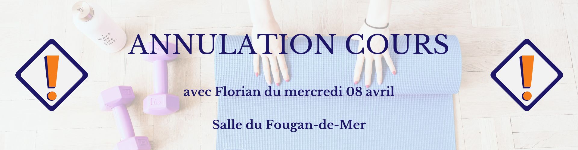 Annulation cours de Florian